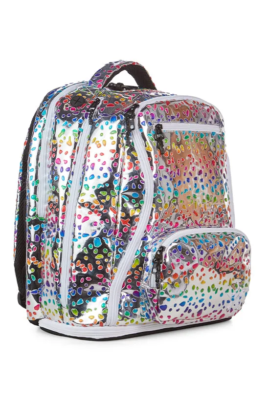 Rainbow Jungle Dream Bag Plus in Silver with White Zipper