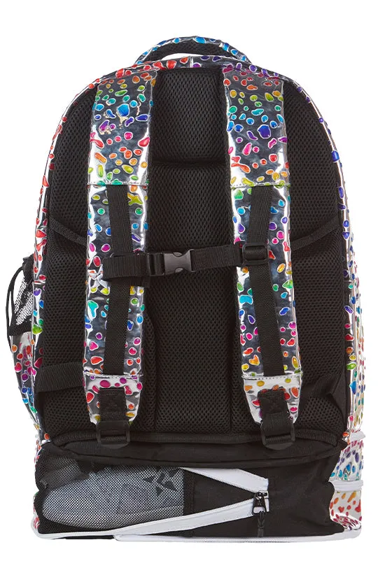 Rainbow Jungle Dream Bag Plus in Silver with White Zipper