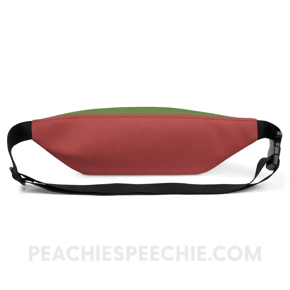 Retro Muted Color Block Fanny Pack