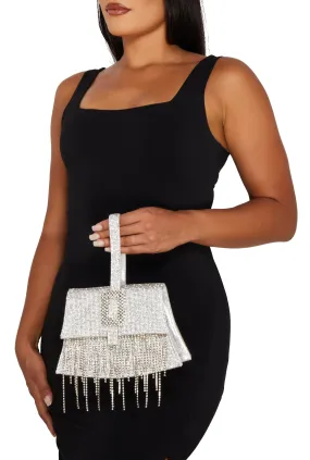 Rhinestone Fringe Handbag