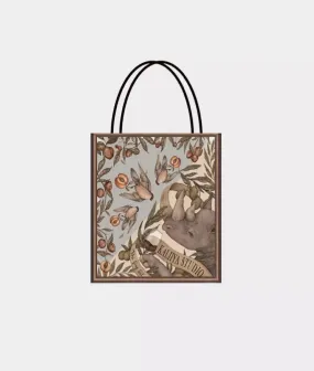 RHINO print cotton tote