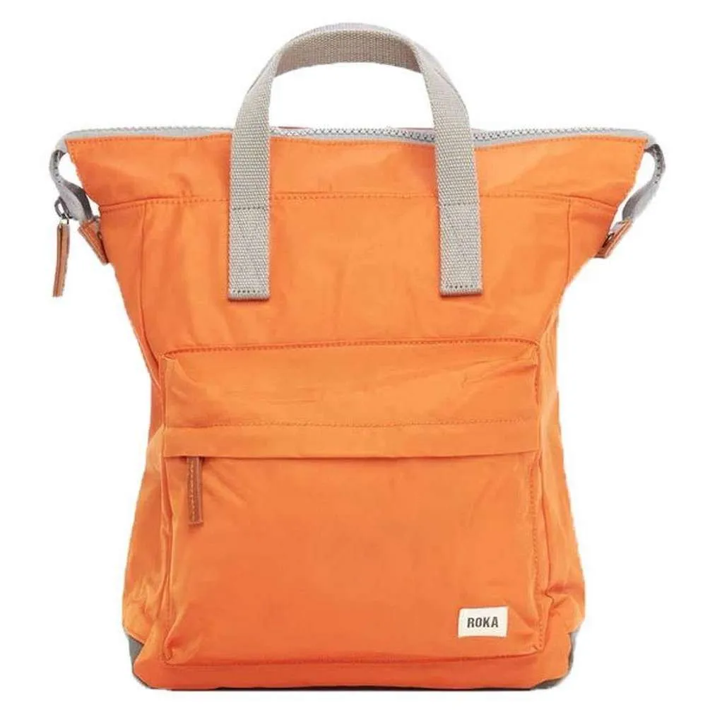 Roka Bantry B Medium Sustainable Nylon Backpack - Burnt Orange