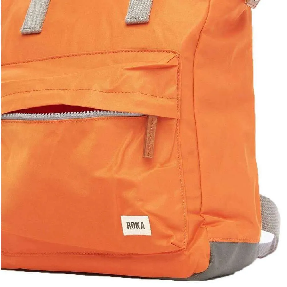 Roka Bantry B Medium Sustainable Nylon Backpack - Burnt Orange