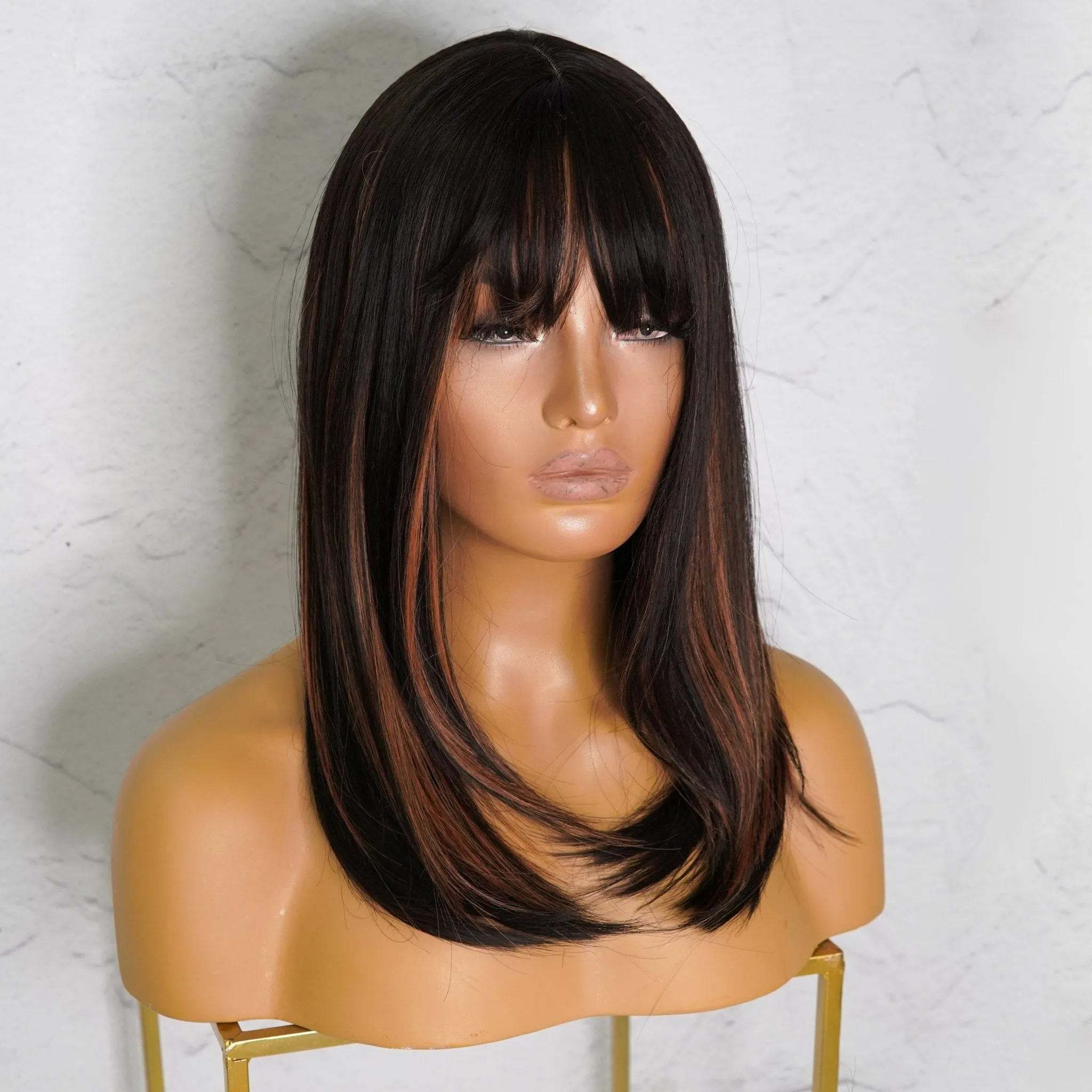 RUBY Black Fringe Wig