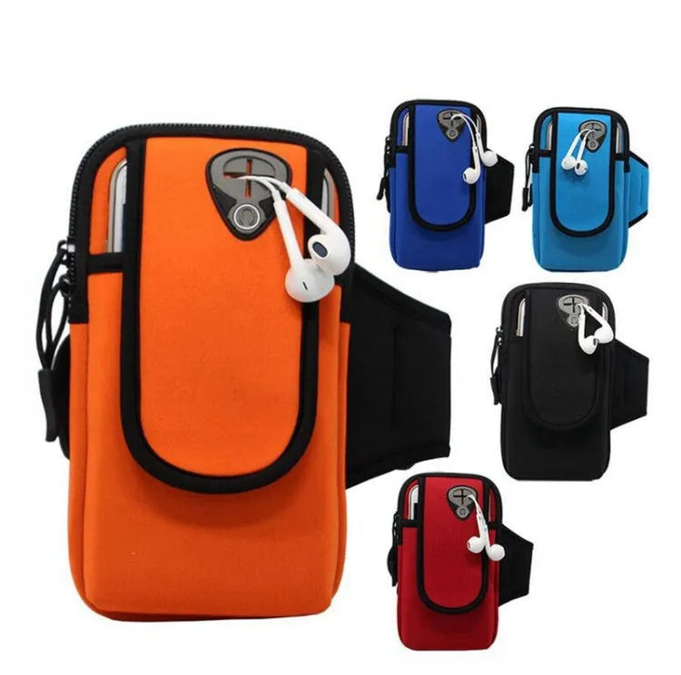 Running Mobile Phone Arm Bag Sports Mobile Phone Arm Sleeve(Orange)