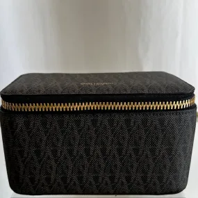 SAINT LAURENT Black/Brown x PVC/Leather Jewelry Box