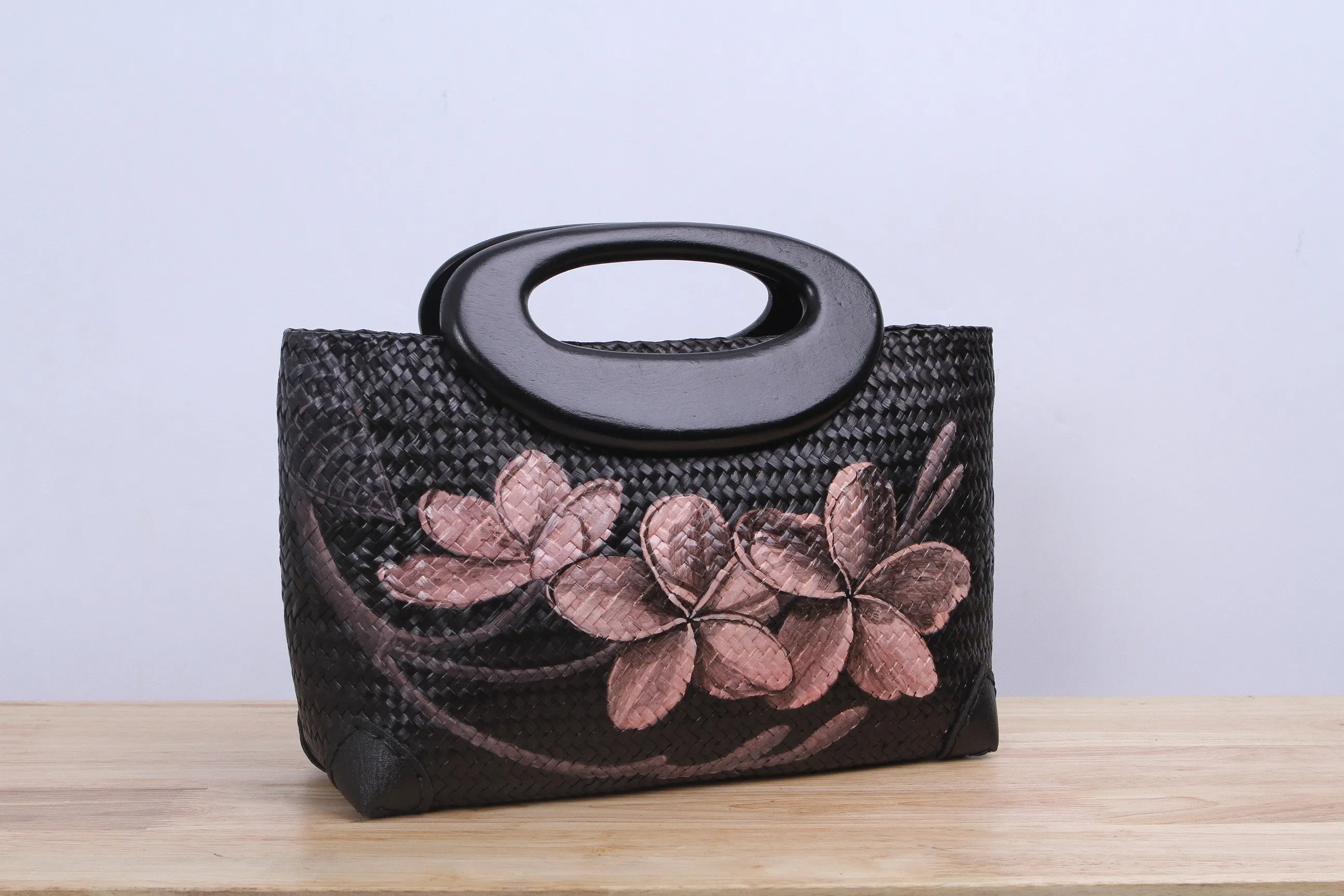 Shappybag - Plumeria Seagrass Wicker handbag