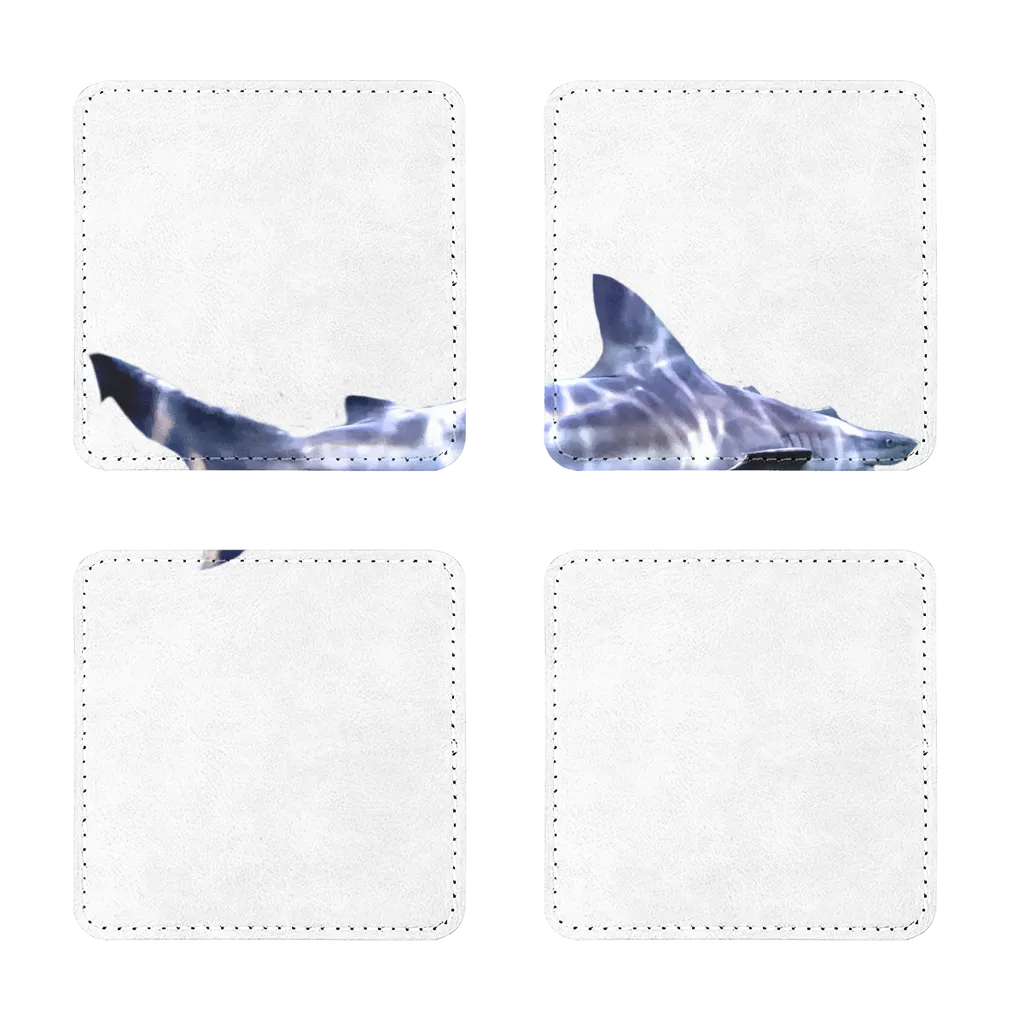 Shark Sublimation Coasters Pack of Four