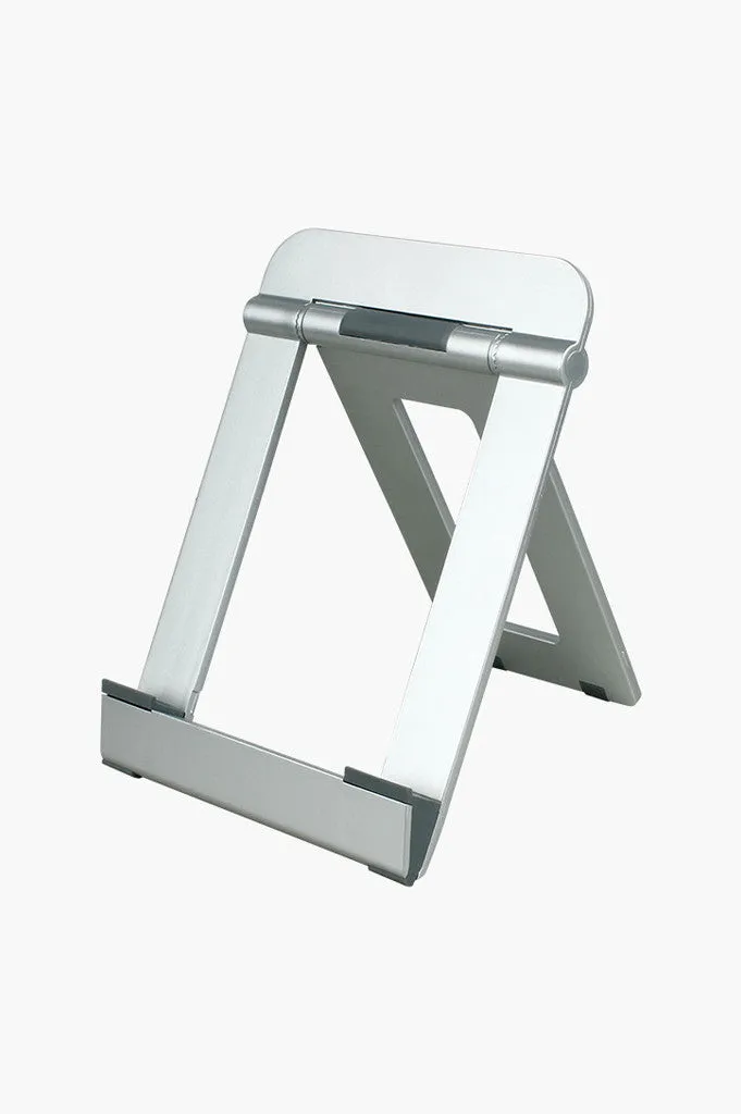 Silver Foldable Tablet / Mobile Device Stand