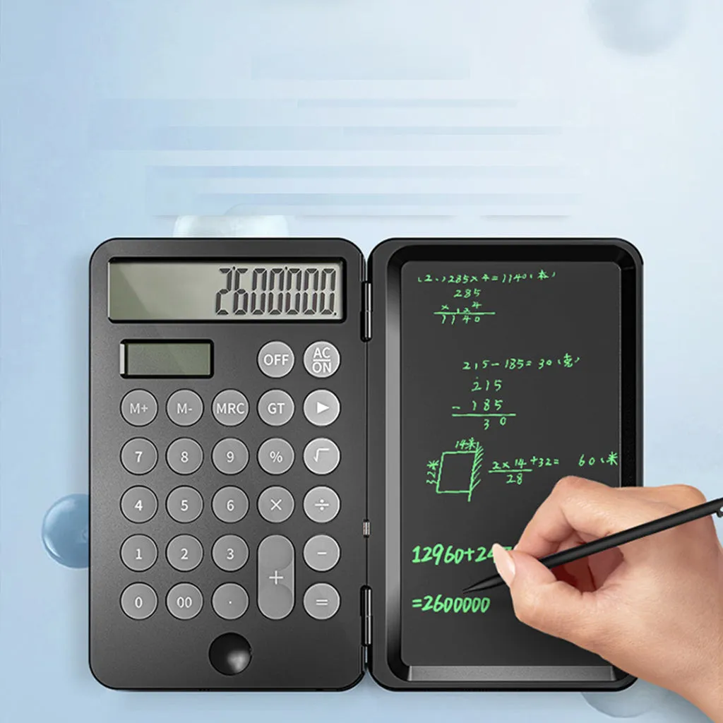 Solar Energy Calculator Portable LCD Tablet with writing pad  for Business Office