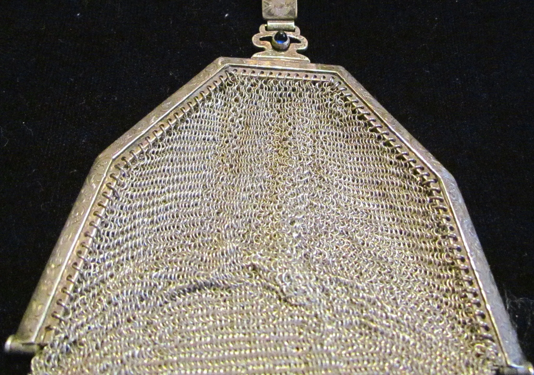 Soldered Silver Mesh Purse Antique Victorian Purse 1920's Formal Evening Bag Wedding Bridal