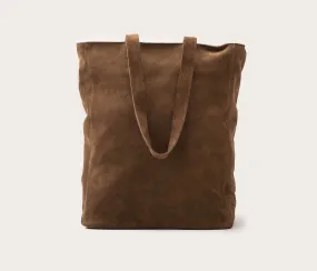 Solène Bag Taupe Velvet Tote Bag