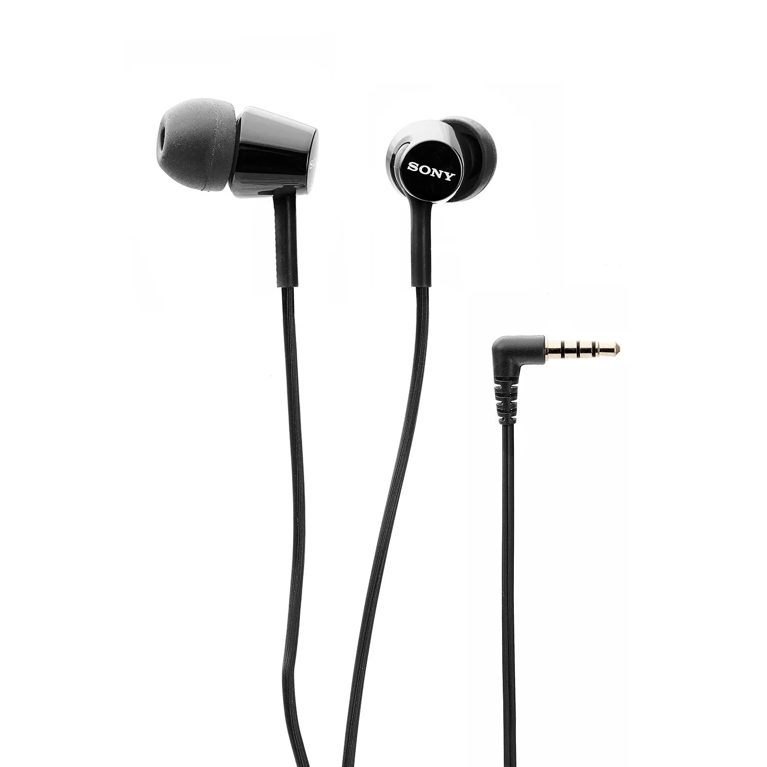 Sony MDR-EX155AP in-Ear Wired Headphones with Mic (Black)