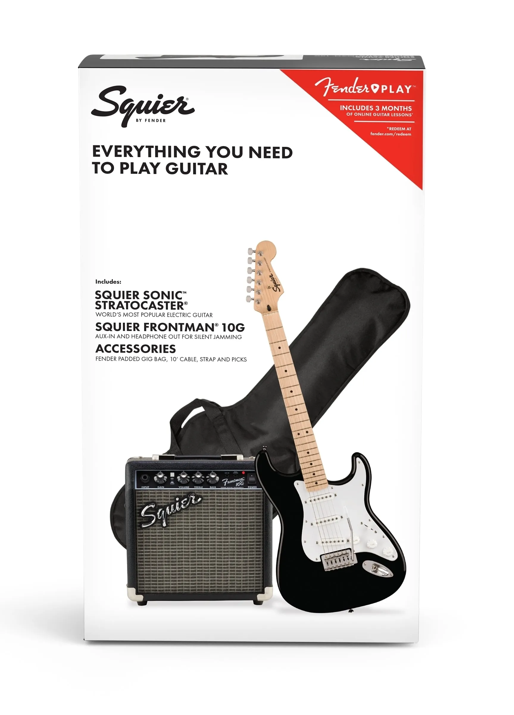 Squier Sonic Stratocaster Pack Black