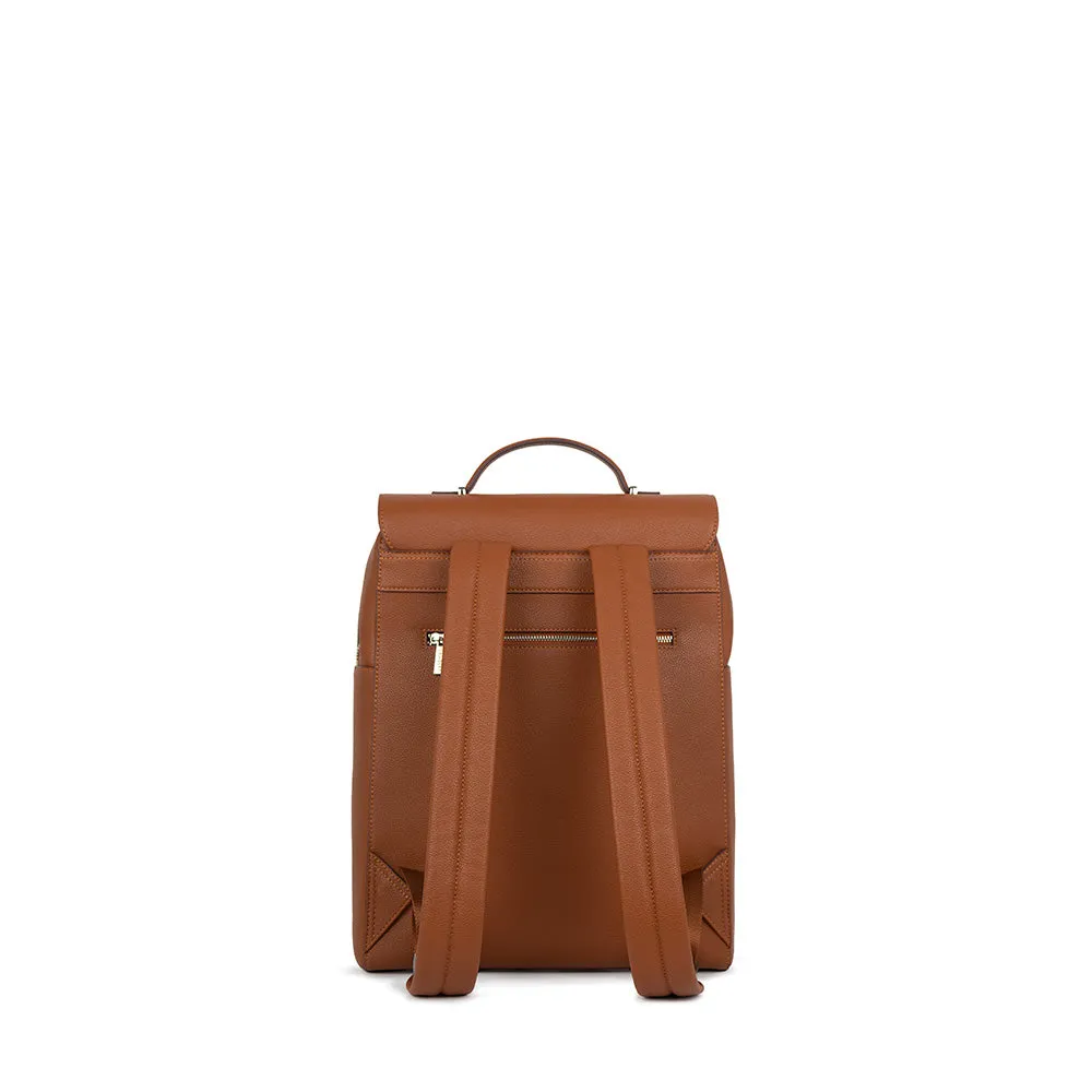 The Lydia - Affogato Vegan Leather Backpack