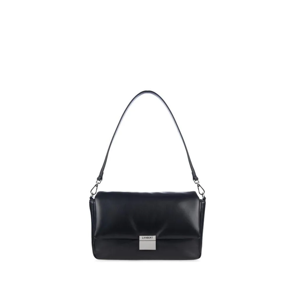 The Mallow - 2-in-1 Black Vegan Leather Handbag