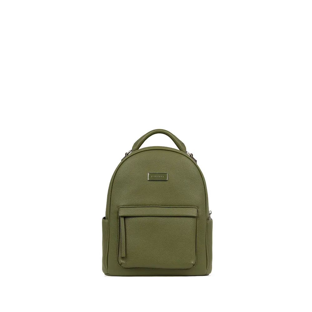 The Maude - 3-in-1 Olive Vegan Leather Backpack