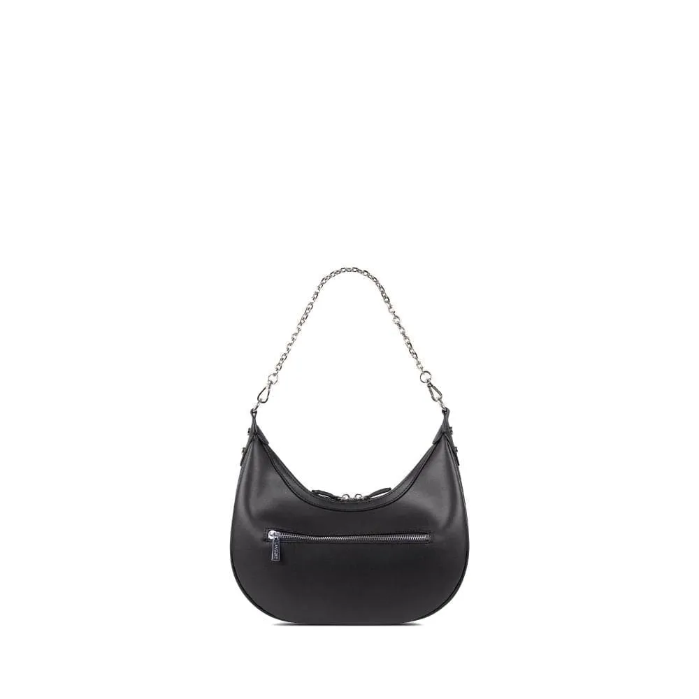 The Rachel - 2-in-1 Black Vegan Leather Handbag