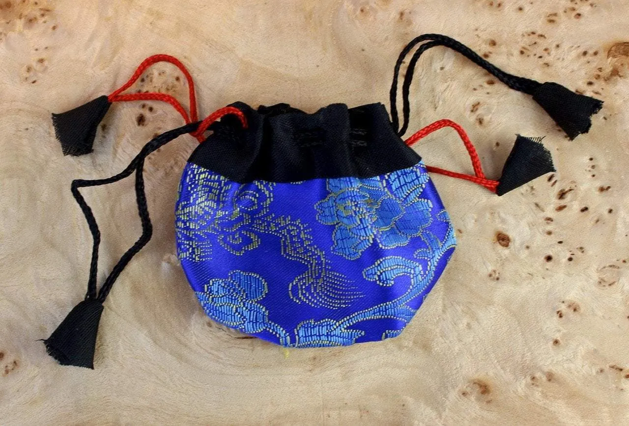 Tiny Royal Blue Dragon Jewelry Bag