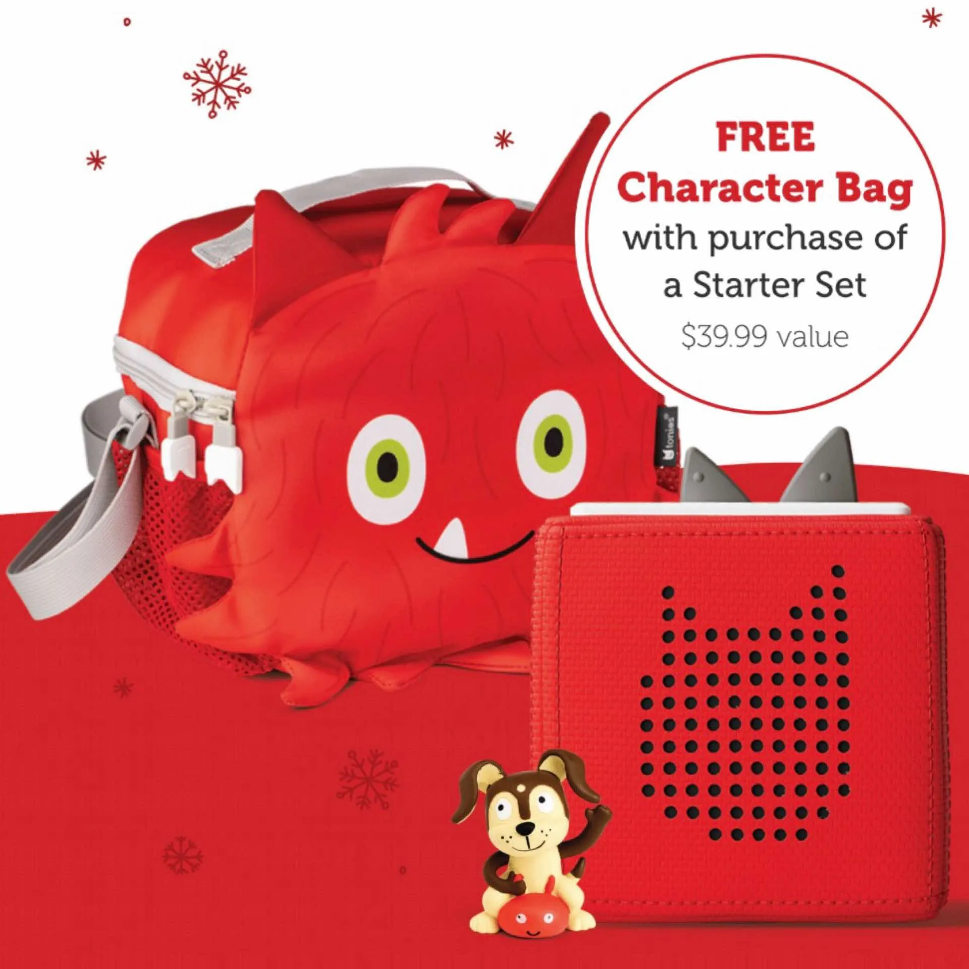 Toniebox Starter Set with Free Character Bag - Holiday 24' Promotion