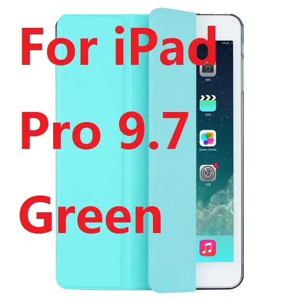 TPU Material Sleep Wake Up Support Design Holder Protective Cover Case for iPad Air 1 Air 2 Pro 9.7