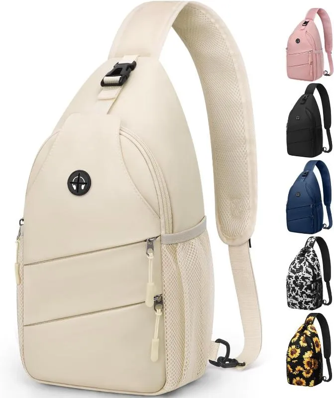 Trendy Sling Bag CrossBody Backpack with Convertible Shoulder Strap