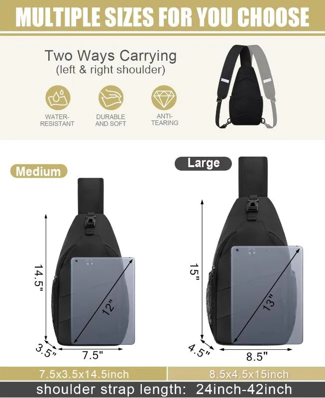 Trendy Sling Bag CrossBody Backpack with Convertible Shoulder Strap