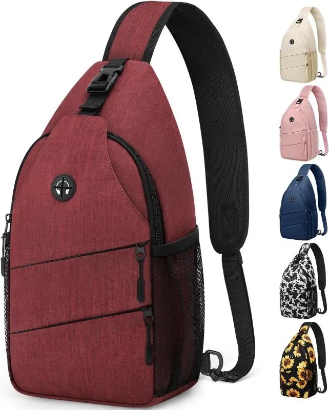 Trendy Sling Bag CrossBody Backpack with Convertible Shoulder Strap