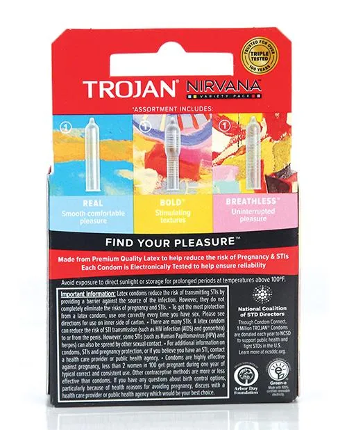 Trojan Nirvana Condom - Pack Of 3