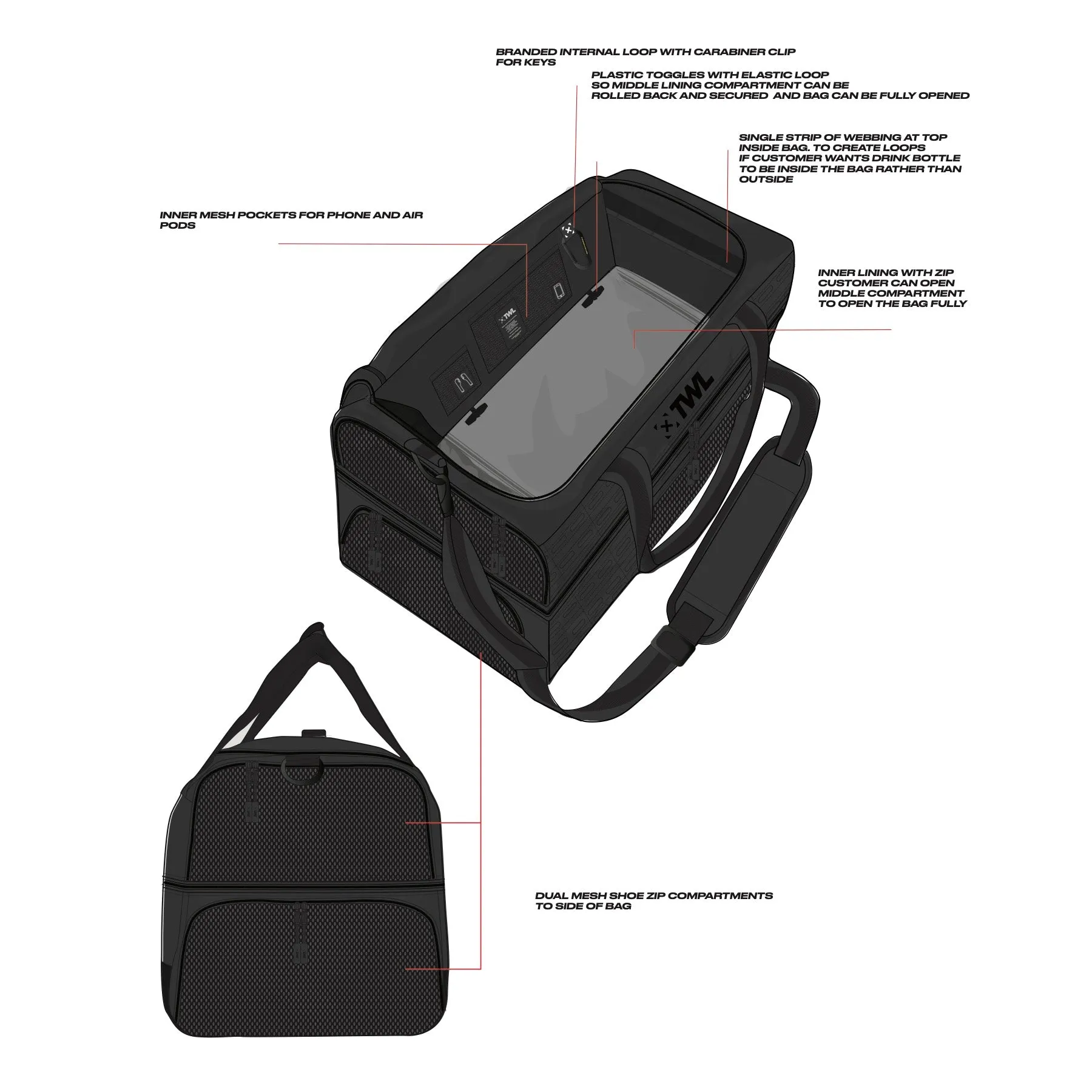 TWL - VANQUISH DUFFLE BAG - 50L