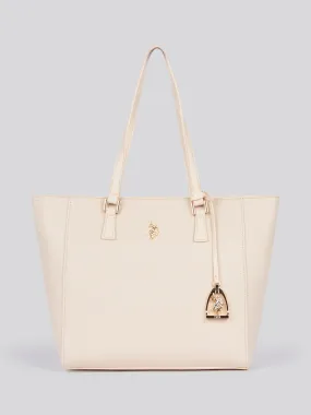 U.S. Polo Assn. Womens Jones Shopping Bag in Powder