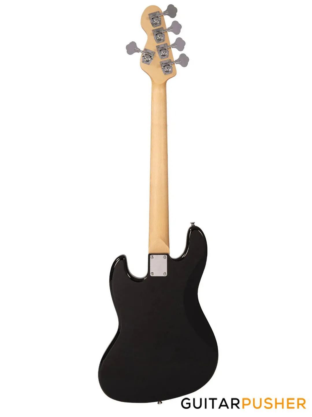 Vintage Coaster Series V495 5-String JB Bass w/ Kinsman 10-Watt Bass Amplifier, Gig Bag, & Accessories - Boulevard Black