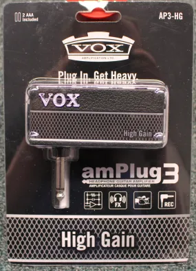 VOX AmPlug 3 High Gain Guitar Headphone Amp