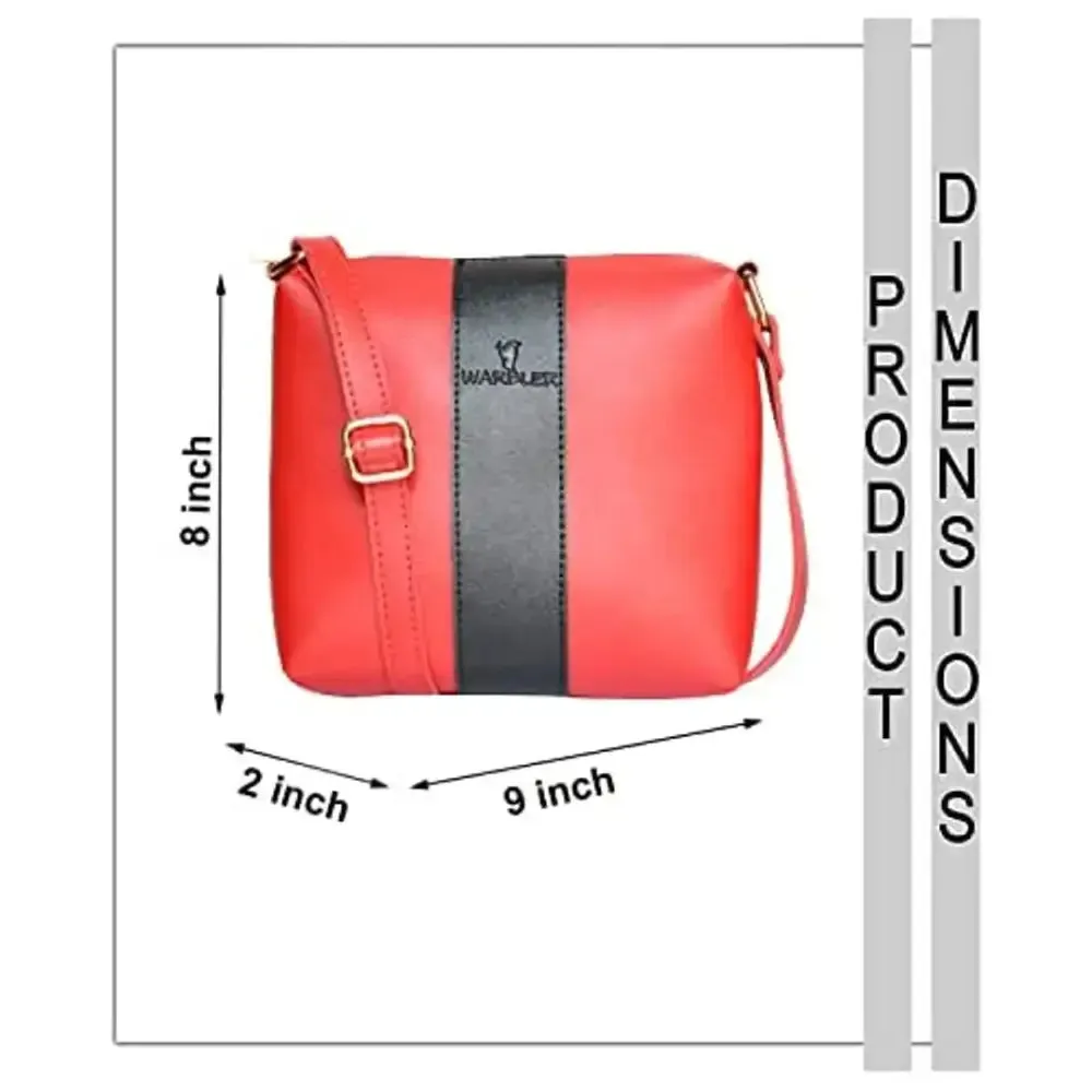 Warbler Sling Bag For Women's And Girl's | Red