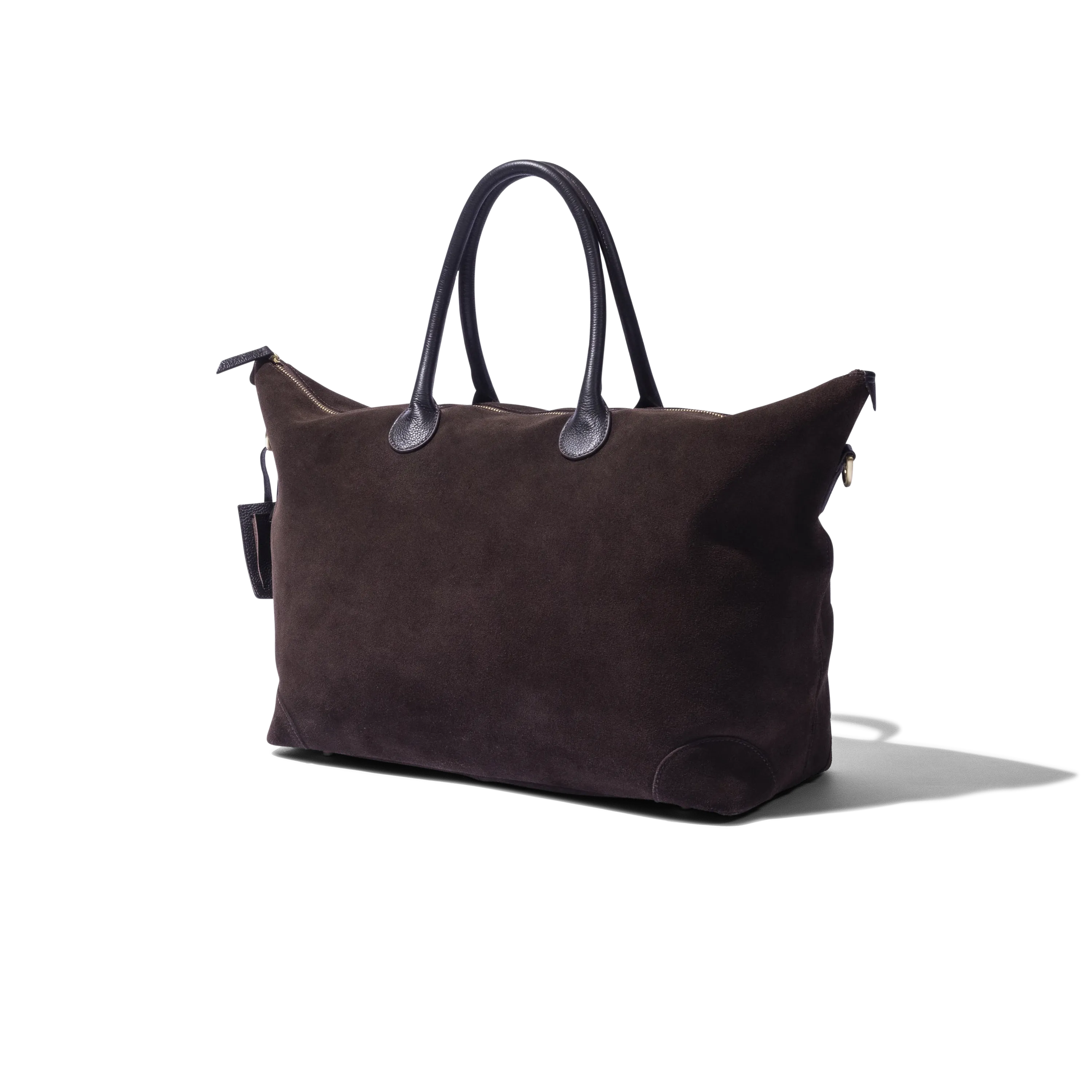 Weekend Tote in Brown Suede