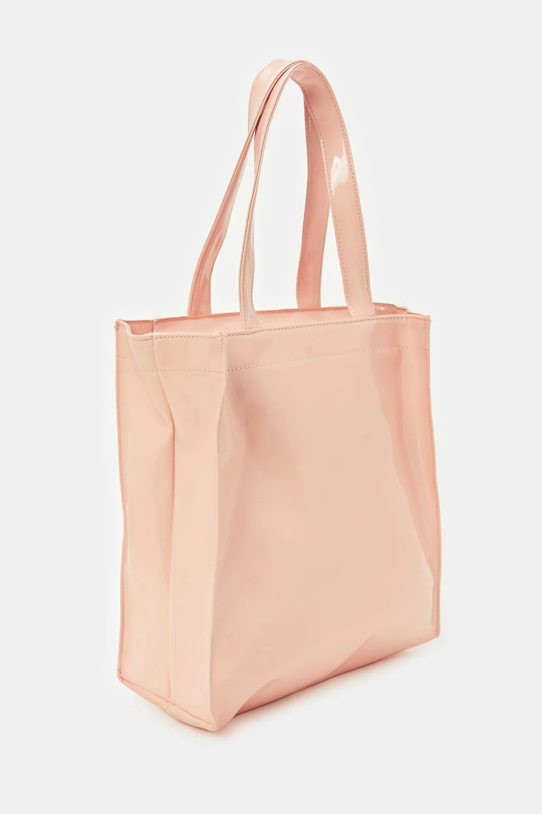 Women Pink Printed Shopper Bag