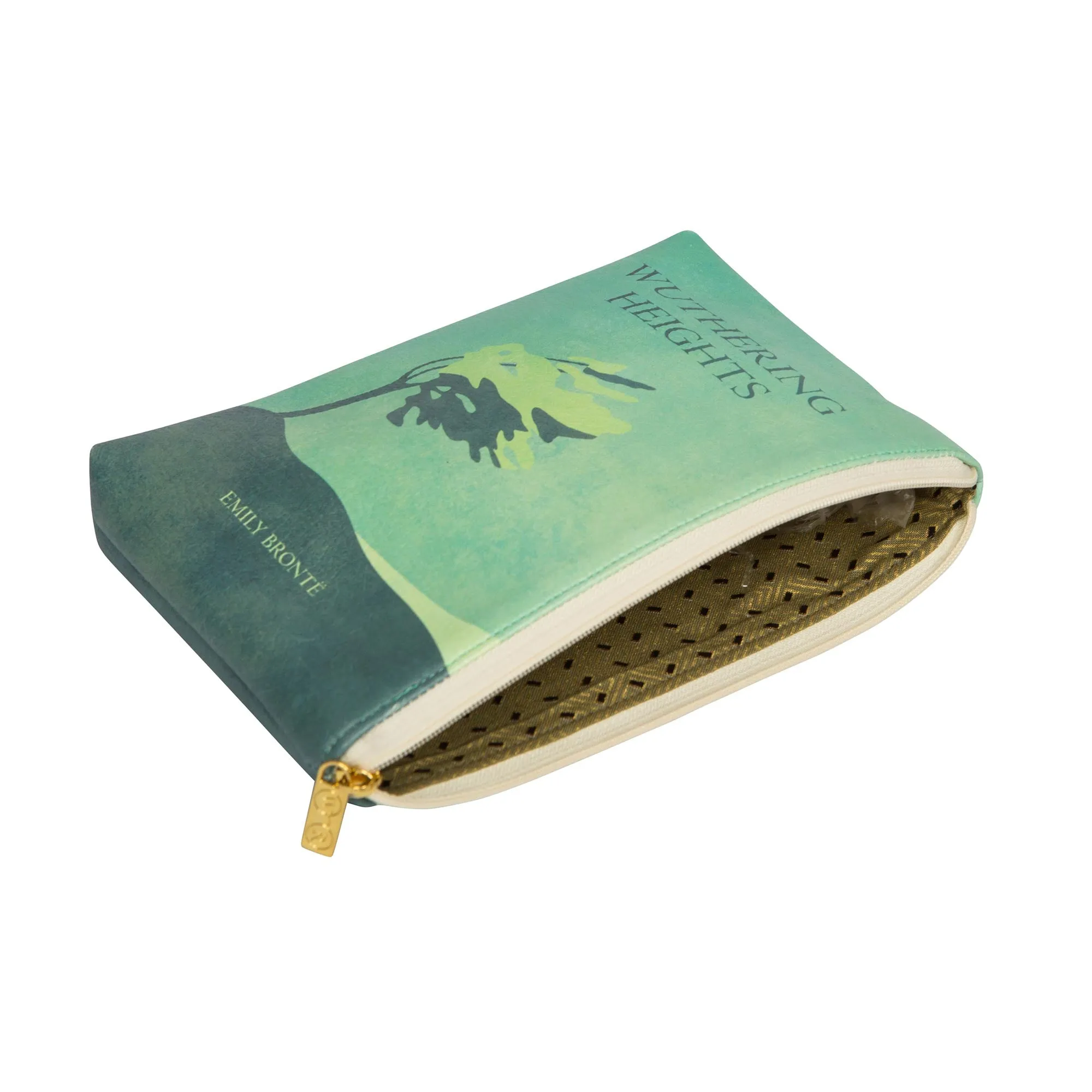 Wuthering Heights Green Pouch Purse Clutch