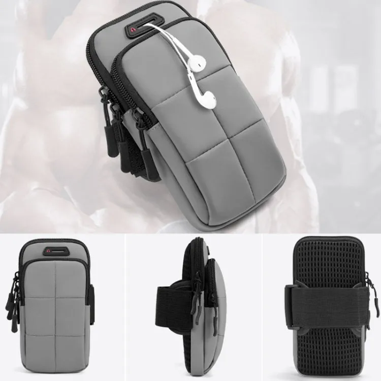 X3022 Sports Running Mobile Phone Arm Bag Fitness Waterproof Wrist Bag(Dark Gray)