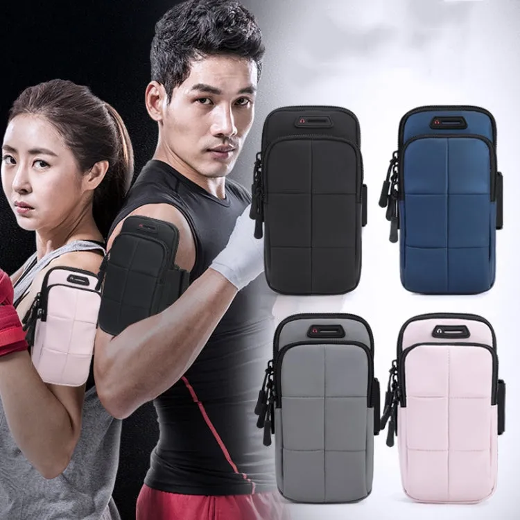 X3022 Sports Running Mobile Phone Arm Bag Fitness Waterproof Wrist Bag(Dark Gray)