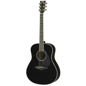 Yamaha LL16D ARE All Solid Acoustic Electric Guitar In Black