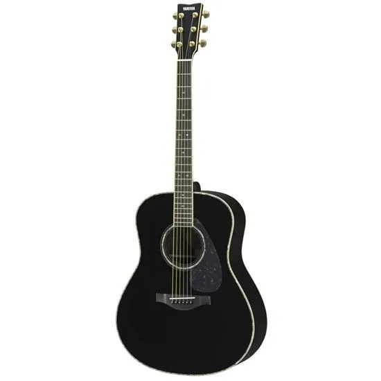 Yamaha LL16D ARE All Solid Acoustic Electric Guitar In Black