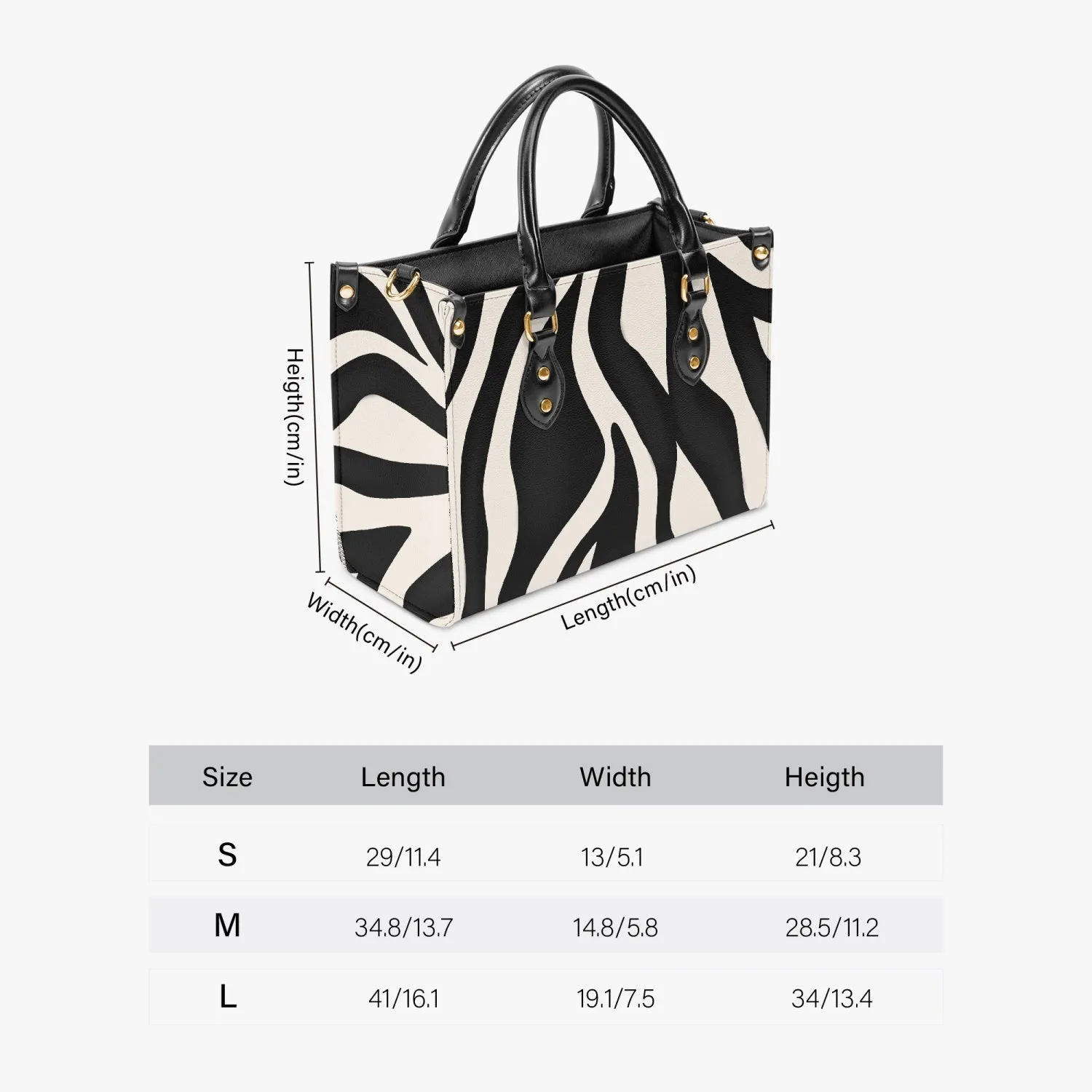 Zebra Print Tote Bag