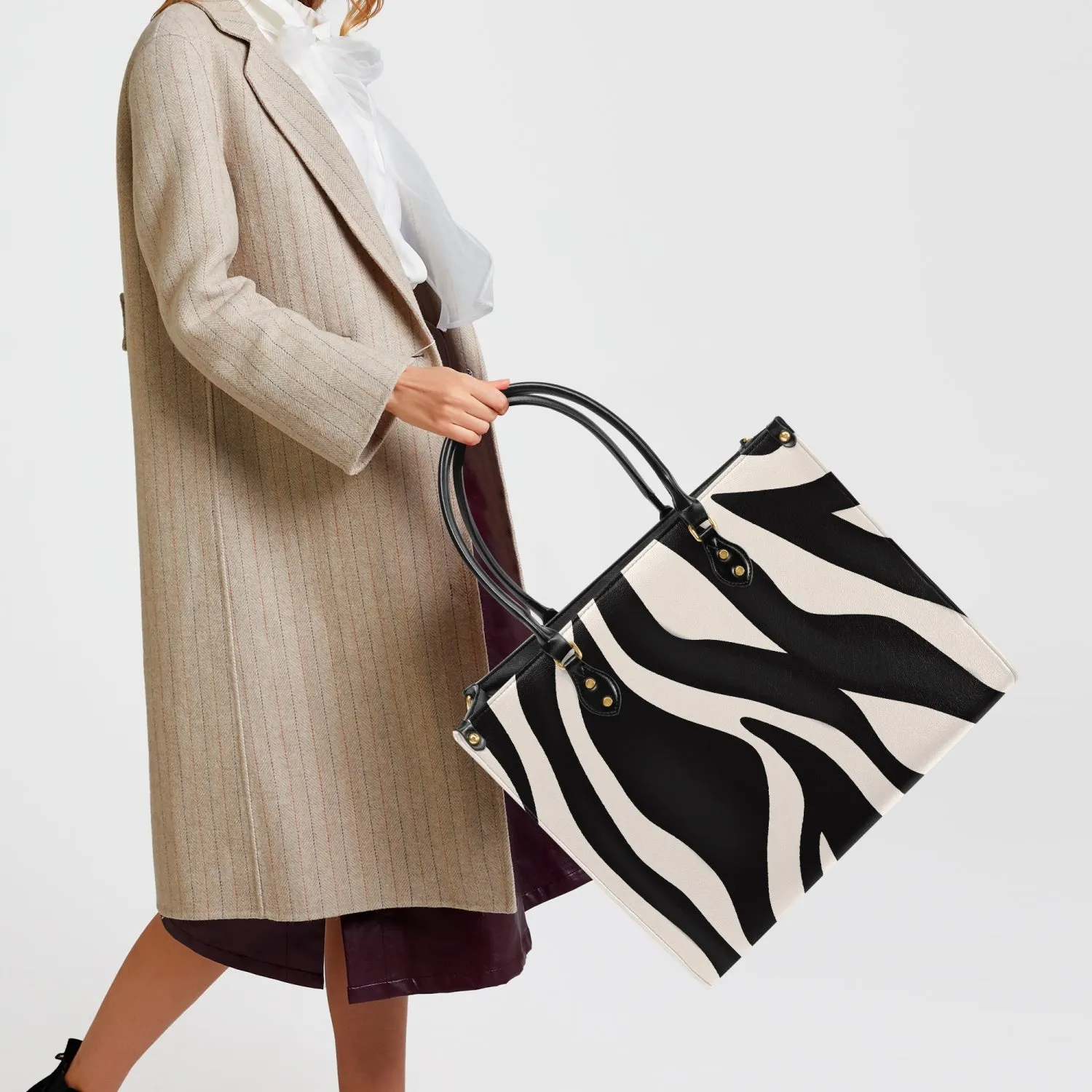 Zebra Print Tote Bag